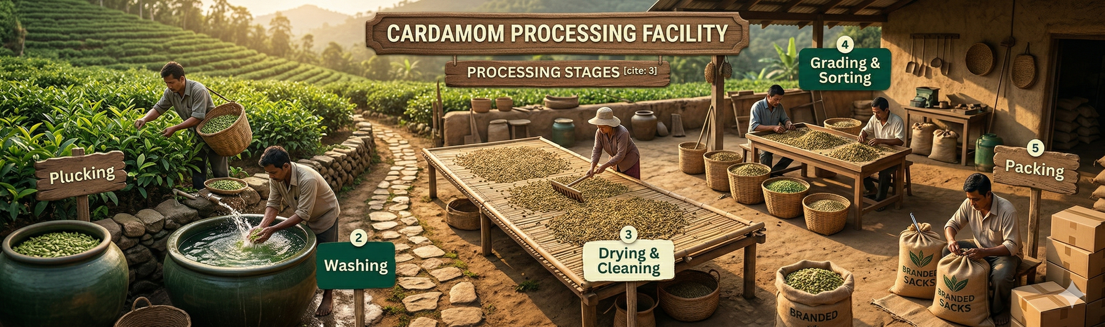 Cardamom Processing